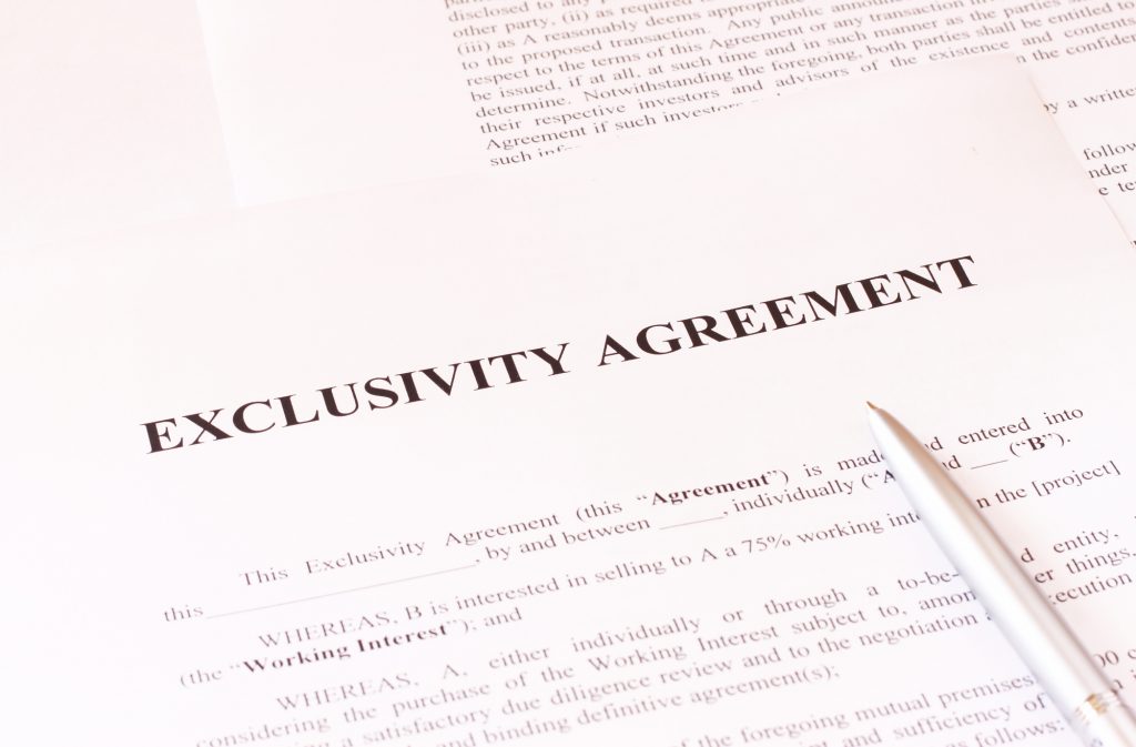 exclusivity agreement