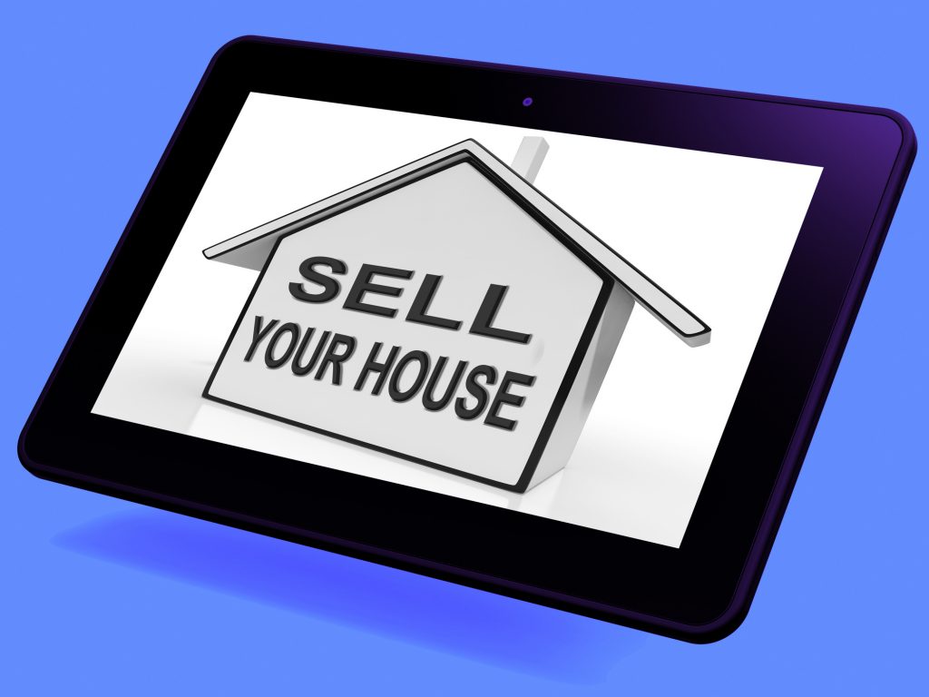 sell your house on tablet