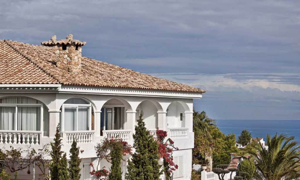 spanish villa overlooking ocean