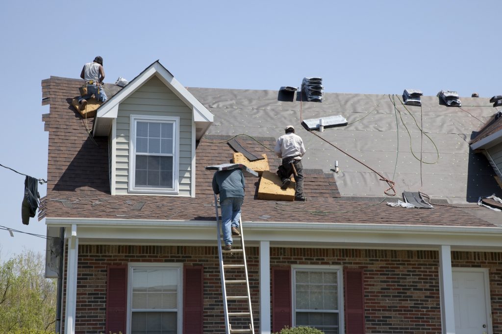 roofers working on roof